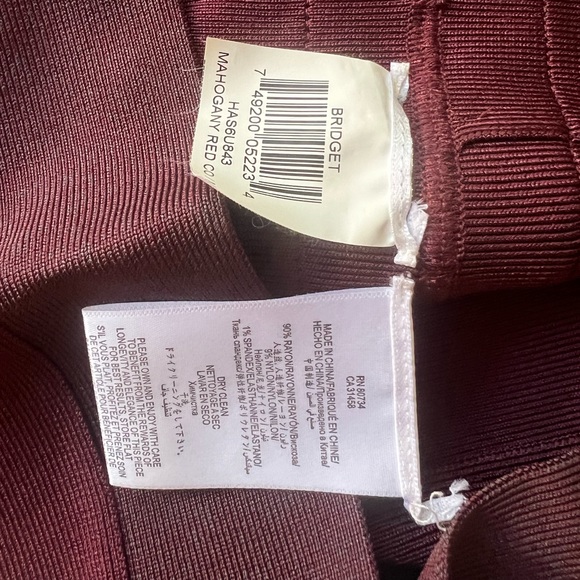 Herve Leger Bridget Ombré red dress size medium Authentic - Picture 11 of 13